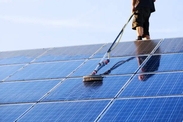 solar panel cleaning